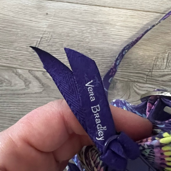 NWOT Vera Bradley Vibrant Purple Patterned Women's Crossbody purse - Picture 7 of 9